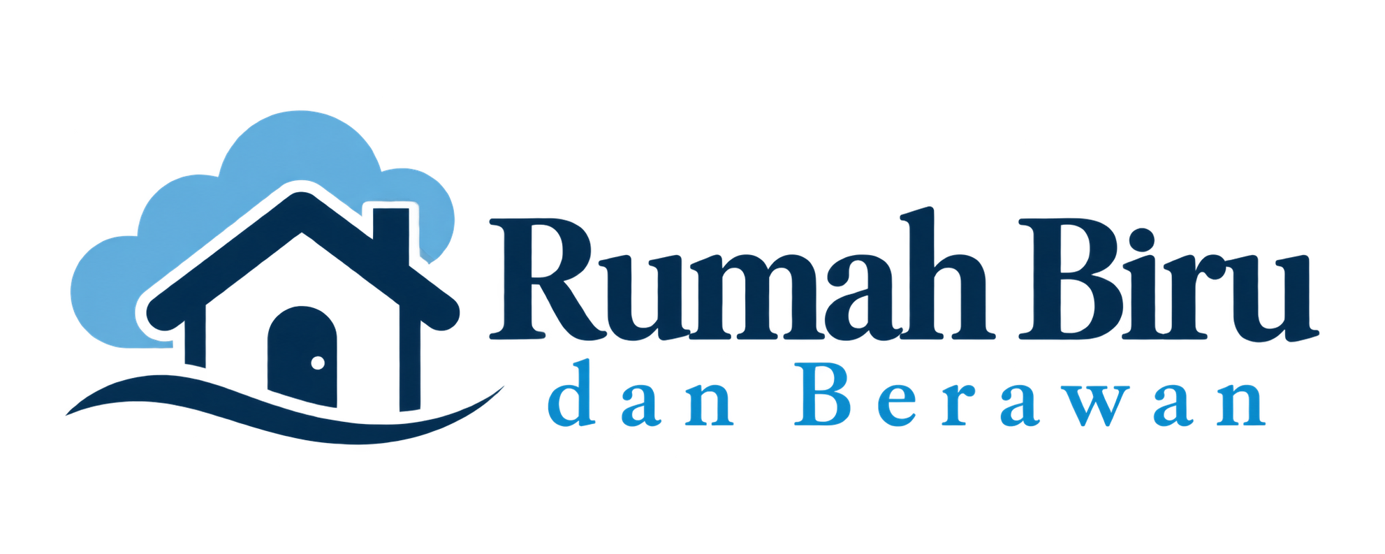 Rumah Biru dan Berawan